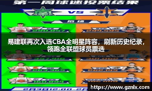 易建联再次入选CBA全明星阵容，刷新历史纪录，领跑全联盟球员票选
